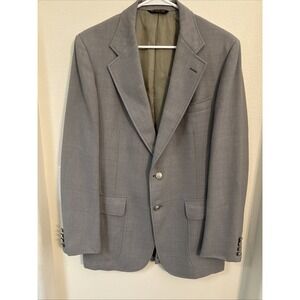 Vintage Cricketeer Durlam Wimbledon Sport Coat Blazer Mens  Gray Herringbone